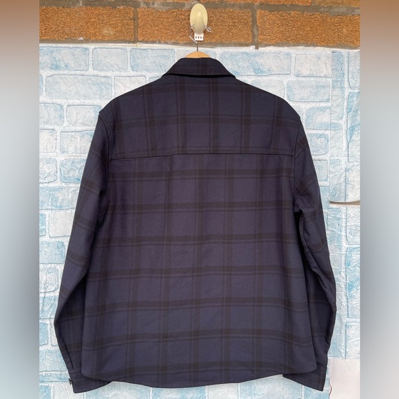 BOSS Owen Shadow Check Button-Up Overshirt size large - Picture 10 of 17
